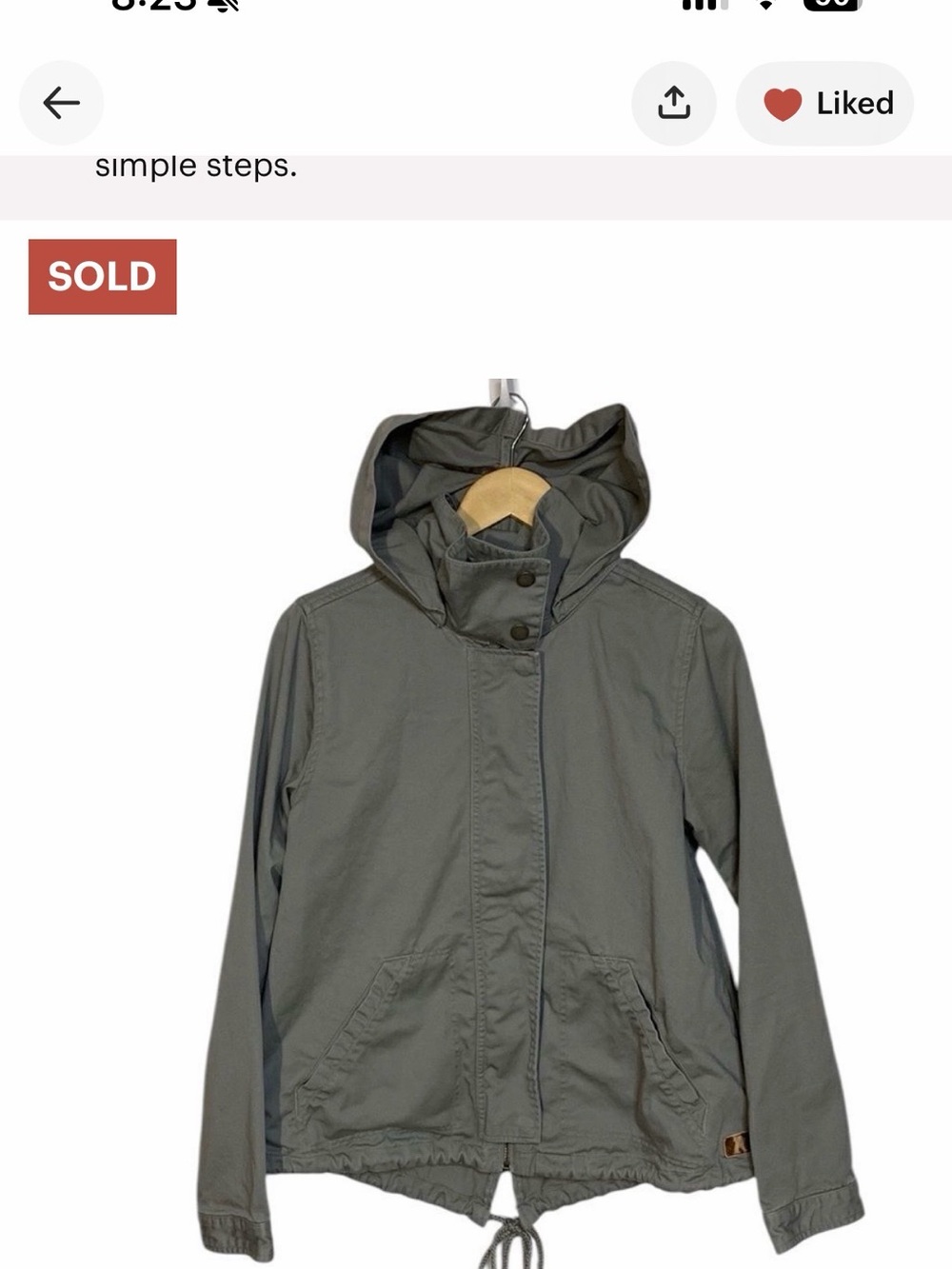 ROXY Embroidered Utility Jacket Medium - Picture 3 of 9